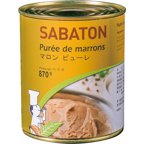 マロンピューレ 870g (業務用 常温 缶詰 栗100％ モンブラン クリ 芋栗南瓜) [4210...