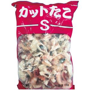 冷凍ボイルカットたこ　Ｓ（４／５ｇ）　１ｋｇ