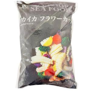 アカイカ フラワーカット Lサイズ 1kg (いか 烏賊 カット済み) [1118905]｜apos