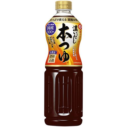 キッコーマン 濃いだし 本つゆ 1L ( 出汁 / めんつゆ / 煮物 )  [ 514122 ]