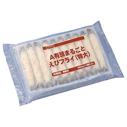 業務用 テーブルマーク 有頭エビフライ 10尾 ( 特大サイズ / 55g×10尾 / 海老フライ ...