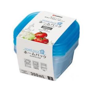 ホームパックF 正角300ml×3個組 ブルー ...の商品画像