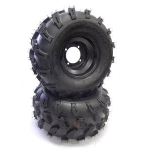 CKカスタム タイヤ ホイール 8インチ 4穴 左右 2本セット 18×9.5-8