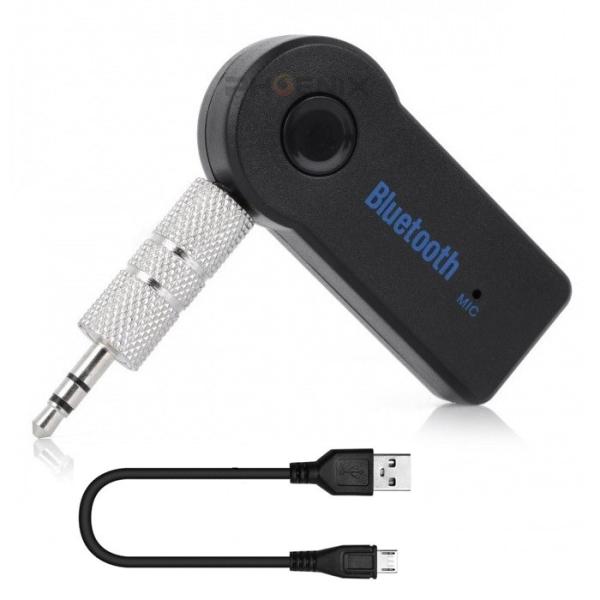 Bluetooth 3.0 レシーバー オーディオ USB AUX 充電式 ブルートゥース ミュージ...