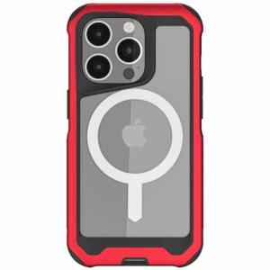 iPhone15 Pro Max ケース ゴーステック MagSafe対応 耐衝撃アルミケース アトミックスリム レッド iPhone15 Pro Max｜appbankstore
