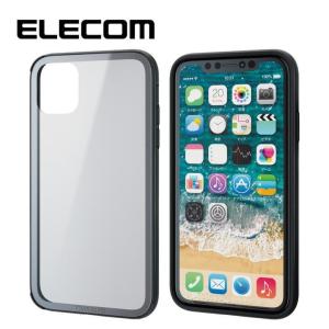 エレコム 2種構造 ハイブリッドケース シルバー iPhone 11｜appbankstore