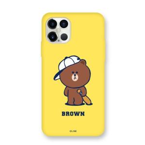 LINE FRIENDS Brown's Sports Club COLOR SOFT BROWN BASE BALL iPhone 12 Pro Max｜appbankstore