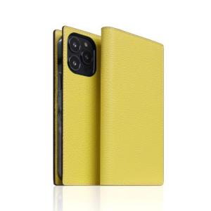 SLG Design Neon Full Grain Leather Diary Case レモン iPhone 13 Proの商品画像