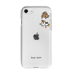 Dparks ソフトクリアケース のぞき ネコイヌ iPhone SE 第3世代/SE 2/8/7の商品画像