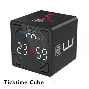 Ticktime Cube ブラック ポモドーロ タイマー キッチンタイマー カウントダウンの商品画像