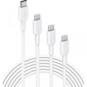 Anker PowerLine II USB-C & ライトニングケーブル 3本セット ホワイト｜appbankstore