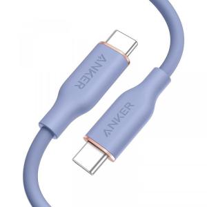 Anker PowerLine III Flow USB-C & USB-C ケーブル 0.9m ラベンダーグレイ