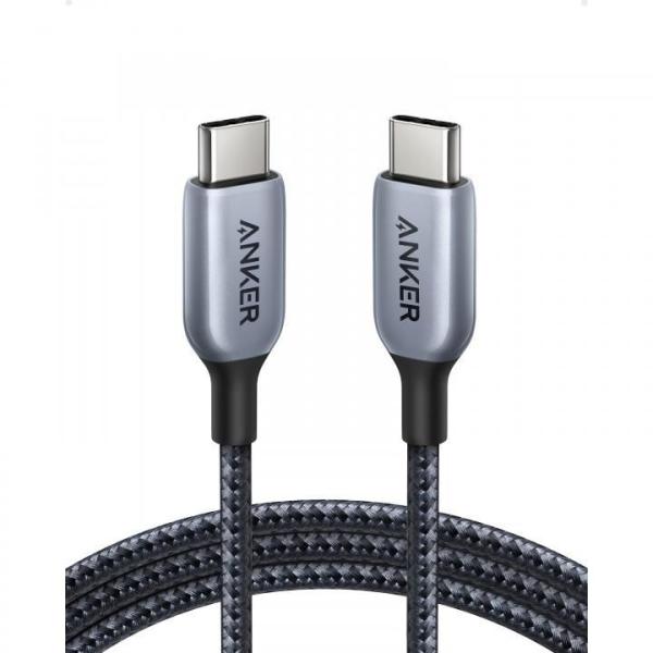 Anker 765 高耐久ナイロン USB-C &amp; USB-C ケーブル 140W 1.8m グレー