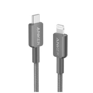 Anker 322 高耐久ナイロン USB-C & Lightning ケーブル 0.9m ブラック｜appbankstore