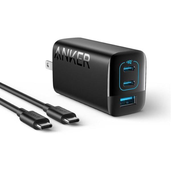 Anker Charger (67W, 3-Port) with USB-C &amp; USB-C ケーブ...