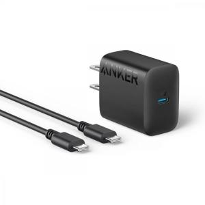 Anker Charger (20W) with USB-C & USB-C ケーブル ブラック｜appbankstore