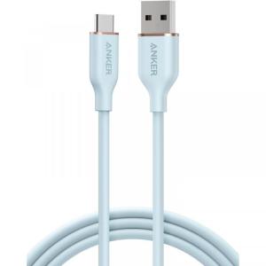 Anker USB-C ＆ USB-A ケーブル (Flow) 1.8m アイスブルー｜appbankstore