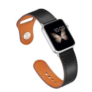 ピンバックル レザー Lite Apple Watch 42/44mm BK-SV｜appbankstore