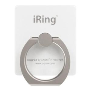 iRing アイリング  プレミアムセット 吊り下げフック付き 落下防止リング&スタンド パールホワイト