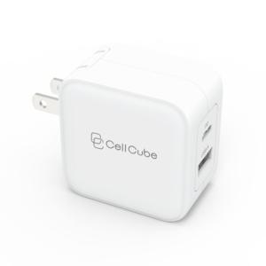 CellCube 2ポートUSB-C Fast Charger PD20W shareの商品画像
