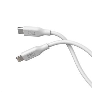 CIO シリコンケーブル USB-C to Lightning 1m ホワイト