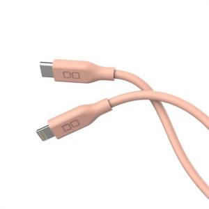CIO シリコンケーブル USB-C to Lightning 2m ピンク