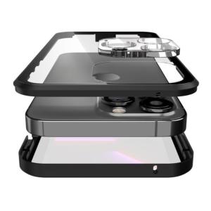 Monolith Exelero Pro 両面ゴリラガラス+アルミバンパー  ブラック iPhone 13 Pro ゴリラガラス アイフォン