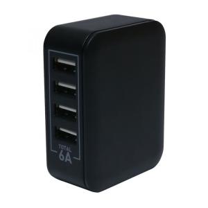 USB-ACアダプタ 5v6Ａ ブラック｜appbankstore