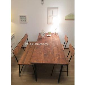 ハーフ背もたれ付き椅子 13mm鉄 アイアン アンティーク風 ハンドメイド