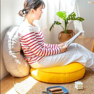 クッション フロアクッション 床 座る クッション スツール おしゃれ 座椅子 分厚い 座布団 丸 椅子 低い フロアスツール 子供 小さい 低い椅子 洗える 55 15cm J Appiy 通販 Yahoo ショッピング