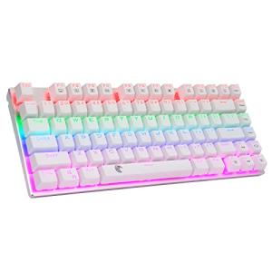 E元素メカニカル式ゲーミングキーボード 茶軸を採用