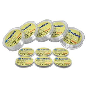 ファゾム （fathom） 国産フロロカーボン ハリス ショックリーダー 10号 35lb 50m LEVEL 10 釣糸 磯釣り 船釣りの商品画像