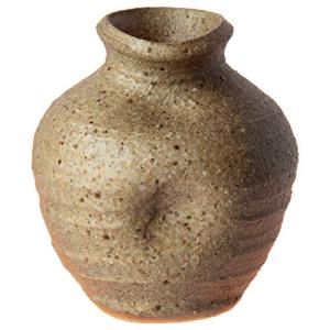 信楽焼 へちもん 花瓶 フラワーベース 一輪挿し 赤 窯変 陶器 MR-M125の商品画像
