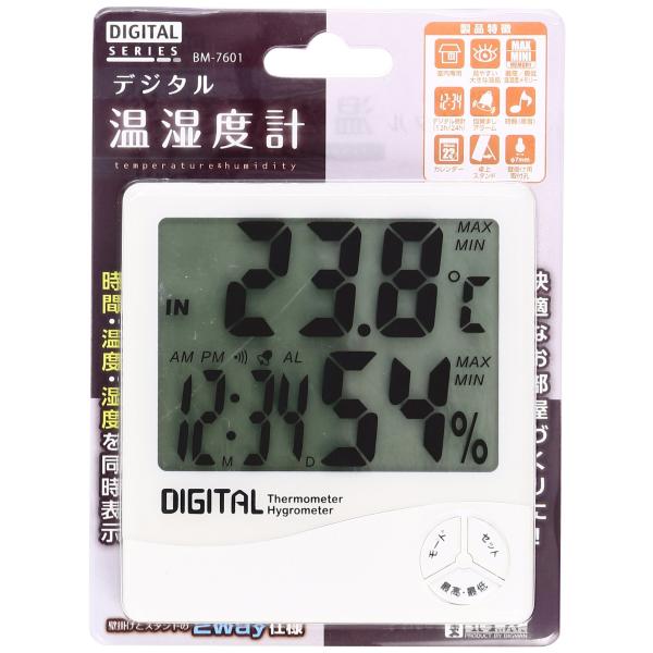 ビッグマン デジタル温湿度計ＢＭ−７６０１
