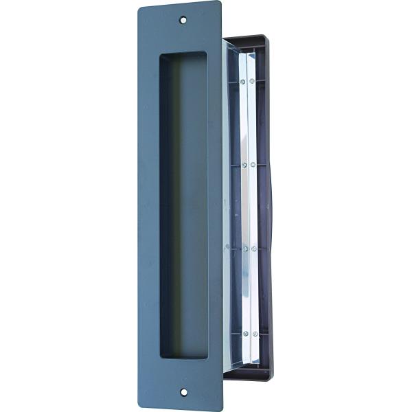 水上金属 No.3000ポストタテ型内フタ付気密型厚壁用 黒 (001-5938) 1台