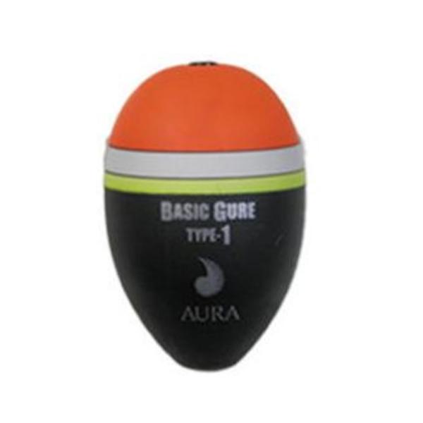 アウラ ベーシックグレ タイプ1 オレンジ 中通しウキ (2B/ベーシックグレタイプ1 オレンジ)