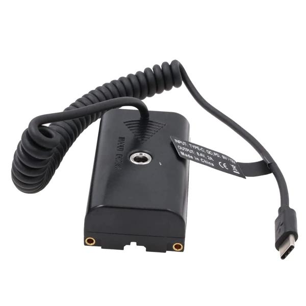 SZRMCC NP F970 F550ダミーバッテリー（出力7.4V 3AからType-C USB ...