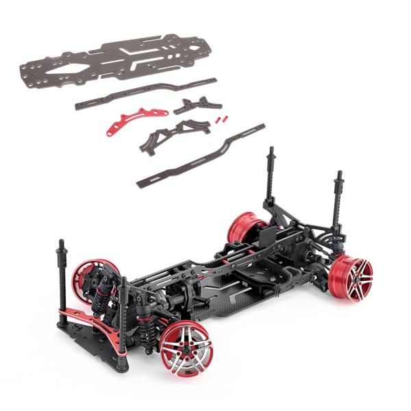 RC カーボンファイバーアルミニウムアップグレードキット、軽量高精度取り付け簡単アルミニウムバンパー...