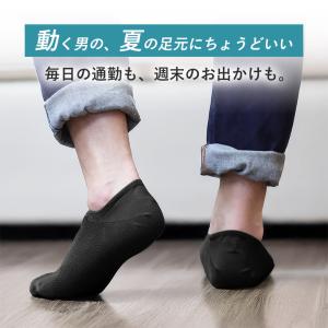 靴下 メッシュ フットカバー メンズ 1足 見...の詳細画像3
