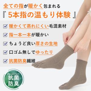 3足 五本指 遠赤外線 あったか 靴下 レディ...の詳細画像1