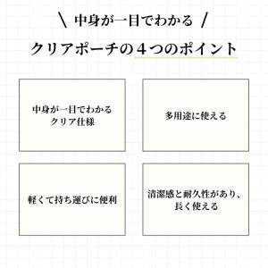 ECO クリアフラットポーチ A5サイズ対応 ...の詳細画像1