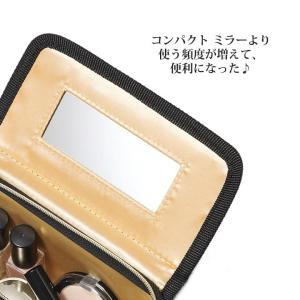 ポーチ 鏡付き ブランド コスメボックス コス...の詳細画像2