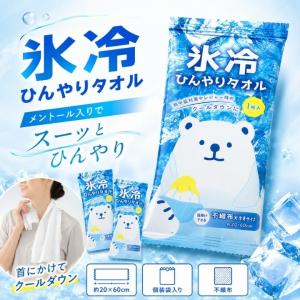 【5枚セット】氷冷 ひんやりタオル 大判20×6...の商品画像