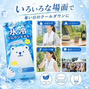【5枚セット】氷冷 ひんやりタオル 大判20×...の詳細画像2