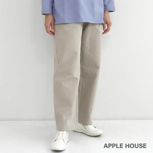 【タグ付き未使用品】APPLE HOUSE タッシワンピース コットン ゆったり APPLE HOUSE（アップルハウス） ロイトワンピース 後染め 長袖 : APPLE