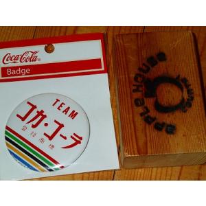 コーラ コカコーラ 缶バッチ 缶バッヂ 缶バッジ　チームコカコーラ 缶バッヂL　Team Coca-...