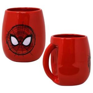 マグカップ キャラクターグッズ アメリカン雑貨 アメ雑 アメコミ　スパイダーマン マグカップ レッド 12cm｜applehousecountry