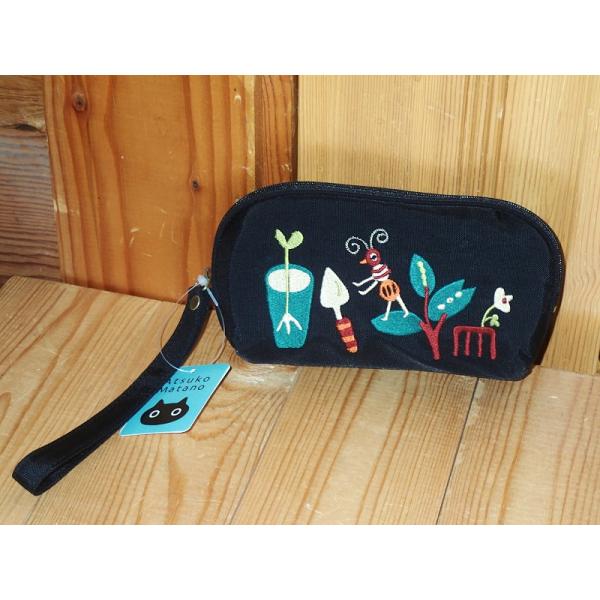 マタノアツコ 刺繍マルチケース （ガーデン） ミニポーチ 俣野温子 またのあつこ マタノアツコ 日本...