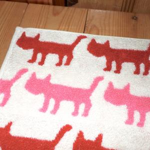 俣野温子 シルエット猫 タオルハンカチ (カラ...の詳細画像5