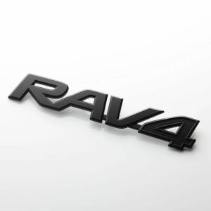 RAV4 エンブレム トヨタ マーク マットブラック 黒 リア オーバーレイ